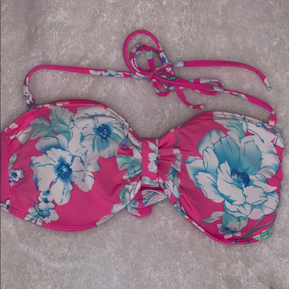 Pink and blue bathing suit